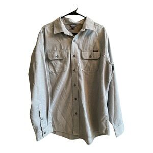 Eddie Bauer Classic fit Button Down Gray Men’s Shirt. Size large